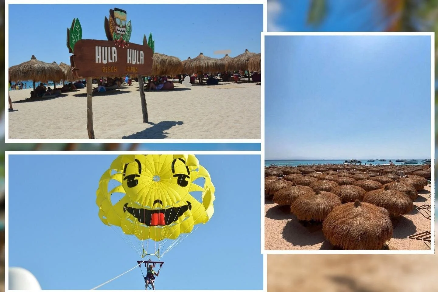 Hurghada: Hula Hula Island Snorkelling & Parasailing