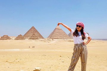 Private Full-Day Giza Pramids, Sphinx, Egyptian Museum& Bazaars From Cairo - Image 1
