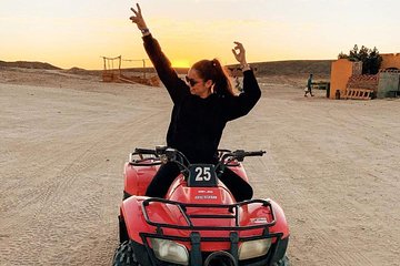 Safari 3 Hour Quad in Arabian Desert and Visit Bedouin Village - Image 1