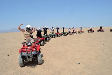 3 Hours Quad Bike Desert Safari with Camel Ride from Marsa Alam