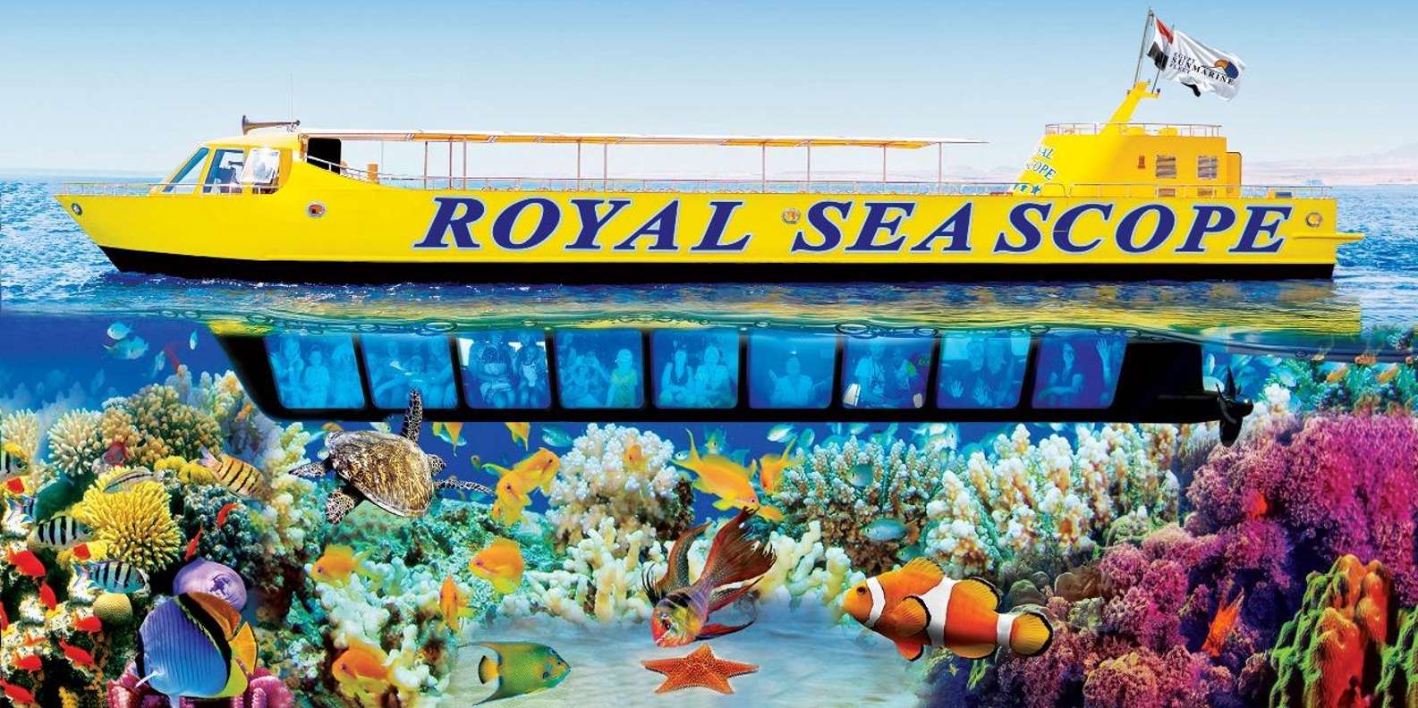 Hurghada: Royal Sea Scope Semi-Submarine with Snorkeling